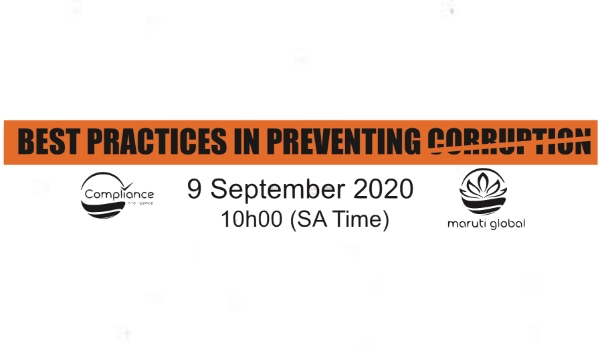 Join the webinar "Best Practices in Preventing Corruption"