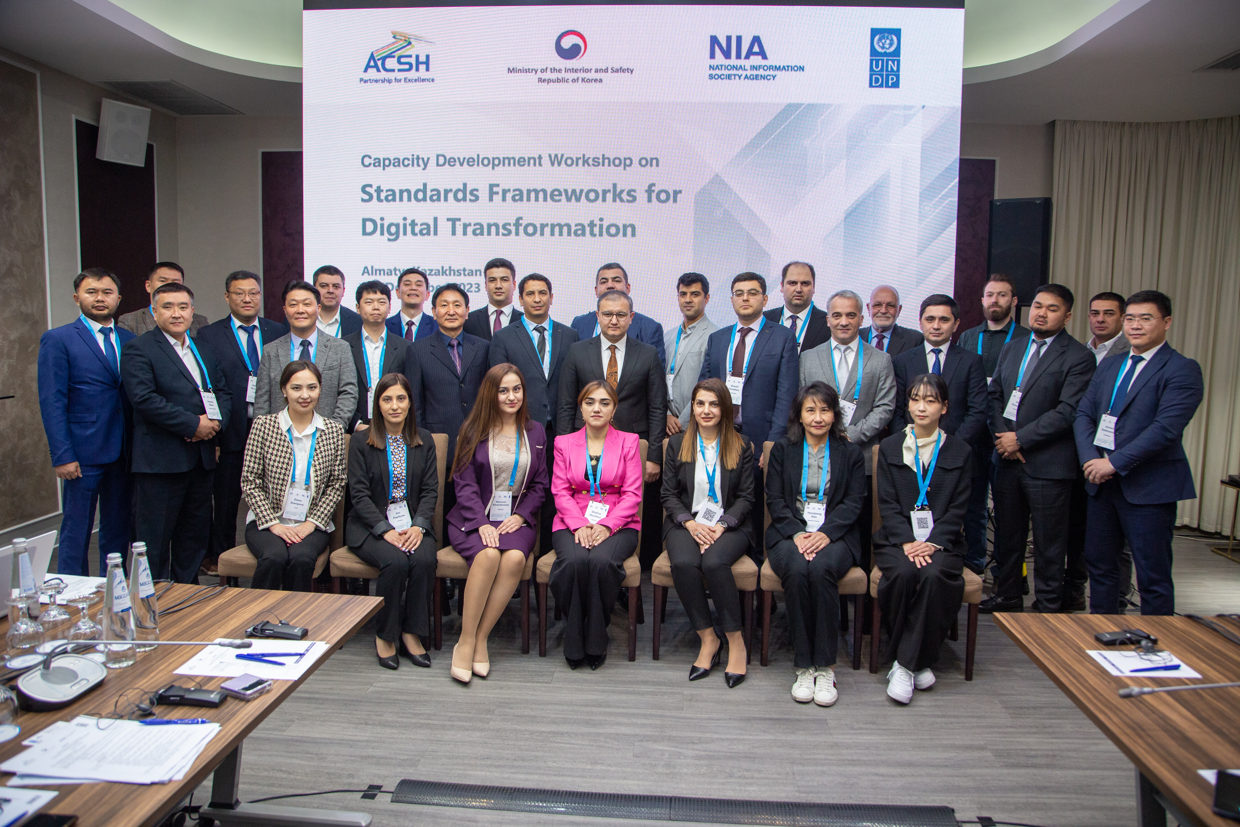 Best Practices in Standardising Digital Transformation were presented to Civil Servants from Central Asia and the Caucasus in Almaty